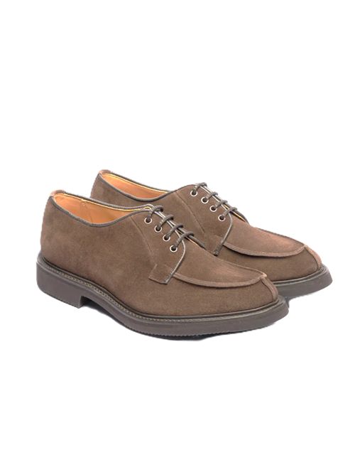 Stringata derby Tricker's Bourton in camoscio marrone Cafè Repello Suede Tricker's | 6214/TBCVI LITE SOLECAFE REPELLO